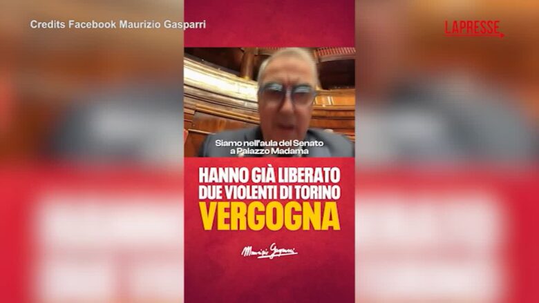 Askatasuna, Gasparri: “Vergogna, magistratura libera i due arrestati per i fatti di Torino”