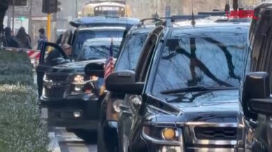 Olimpiadi 2026: l'arrivo di Vance in albergo a Milano