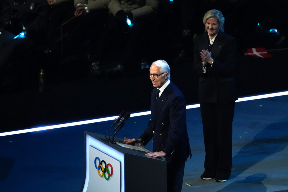 Galleria foto 'Olimpiadi 2026, la cerimonia d’apertura ‘diffusa’ – Tutte le foto' - foto 17