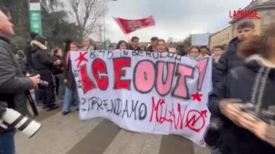 Olimpiadi 2026, studenti in corteo contro l’Ice: “Milano vi ripudia”
