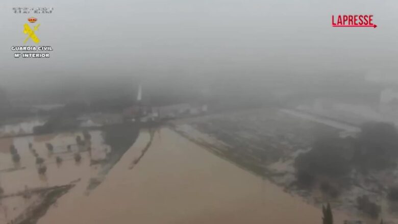 Spagna, allagamenti in Andalusia: le immagini dall'alto della provincia di Jaén