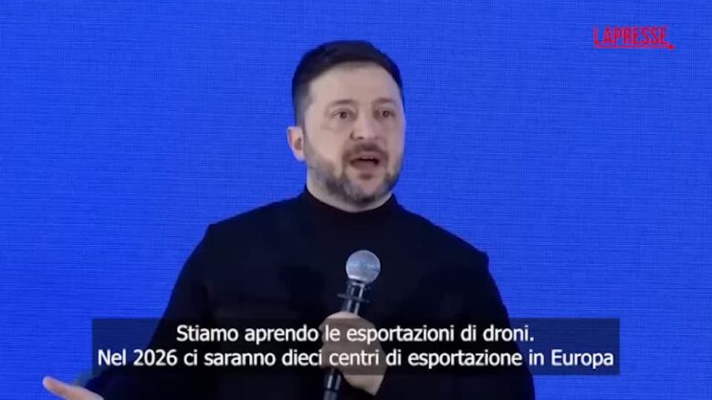 Ucraina, Zelensky annuncia export di droni in Europa