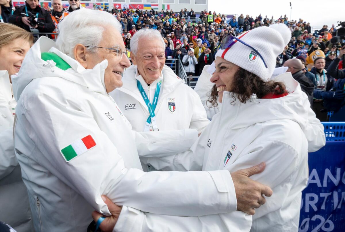 Galleria foto 'Mattarella a Cortina, il pranzo con gli atleti al Villaggio Olimpico: le foto' - foto 7