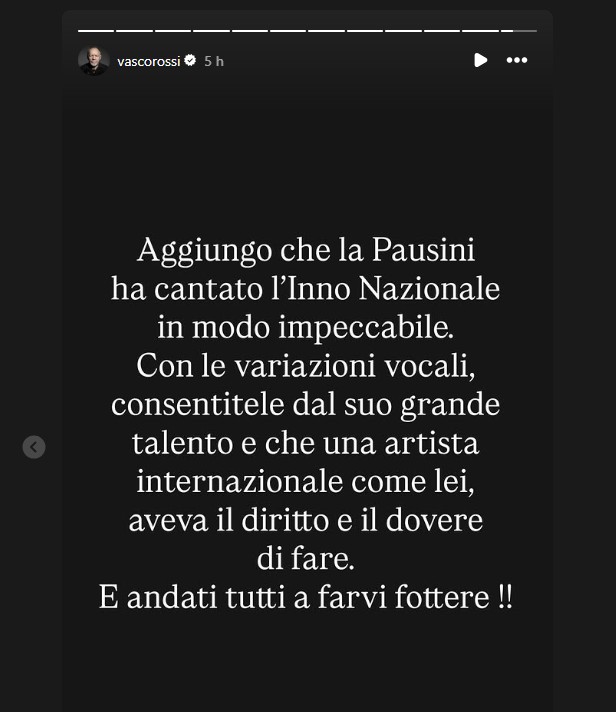 Vasco Rossi difende Laura Pausini per l’inno alle Olimpiadi 2026: “Andate a farvi f…”