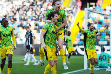 Udinese-Sassuolo 1-2, Laurientè e Pinamonti ribaltano il risultato in Friuli