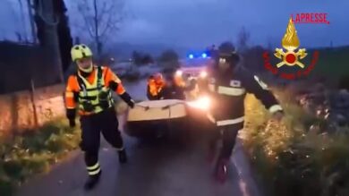 Maltempo in Sardegna, 12 persone salvate dai vigili del fuoco a Ozieri