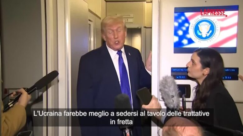 Ucraina, Trump: "Deve sedersi al tavolo dei negoziati al più presto"