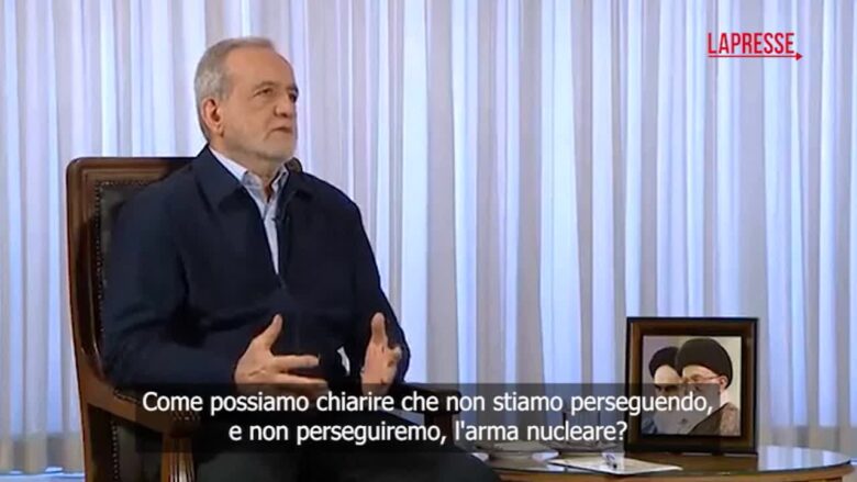 Iran, il presidente Pezeshkian: "Non perseguiamo l'arma nucleare"