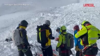 Valanga in Valle d'Aosta, soccorsi in azione a Punta Paletta