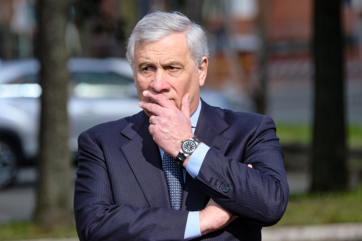 Il ministro degli Esteri, Antonio Tajani. (Foto Mauro Scrobogna / LaPresse)