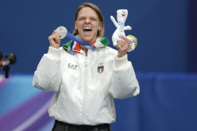 Arianna Fontana argento nei 500 m femmminile short track a Milano Cortina 2026 (foto Caludio Furlan/LaPresse)