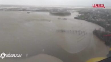 Francia, alluvioni nel sud ovest del Paese: le immagini aeree della devastazione