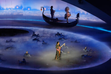 La cerimonia di chiusura delle Olimpiadi invernali di Milano-Cortina 2026 all'Arena di Verona (Foto Claudio Furlan/LaPresse)