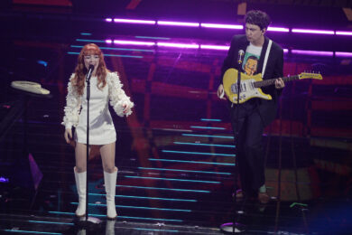 Maria Antonietta & Colombre alla prima serata della 76ª edizione del Festival di Sanremo al Teatro Ariston (Foto di Marco Alpozzi/LaPresse)