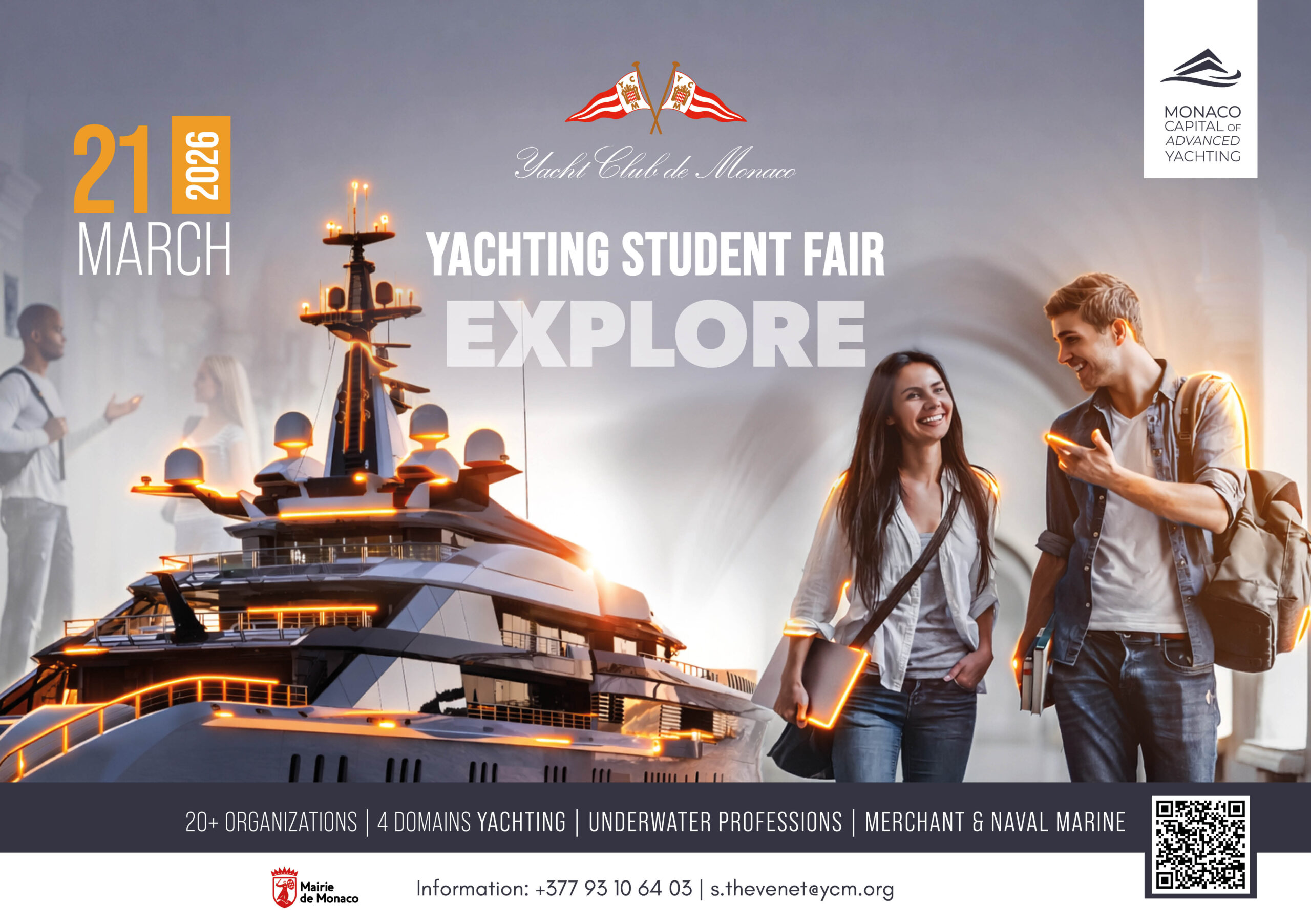 Nautica: allo Yacht Club de Monaco la prima edizione della Yachting Student Fair