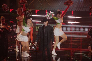 J-Ax si esibisce durante la 76ª edizione del Festival della Canzone Italiana di Sanremo al Teatro Ariston (Foto di Marco Alpozzi/LaPresse)