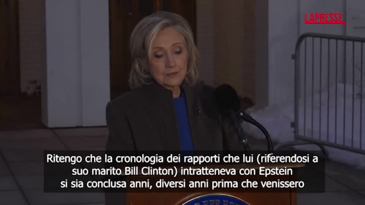Caso Epstein, Hillary Clinton: “Suo legame con Bill chiuso prima della sua condanna” Caso Epstein, Hillary Clinton: “Suo legame con Bill chiuso prima della sua condanna”