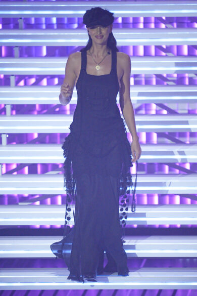 Irina Shayk durante la 76ª edizione del Festival della Canzone Italiana di Sanremo al Teatro Ariston di Sanremo (Foto di Marco Alpozzi/LaPresse)