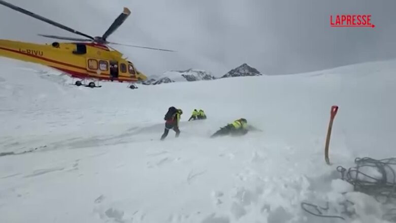 Monte Rosa: tre scialpinisti in crepaccio, due recuperati. L'intervento del Soccorso Alpino