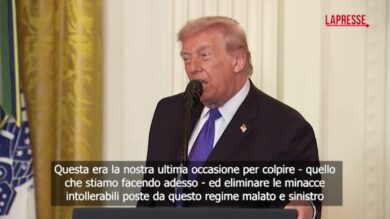 Iran, Trump: "Era la nostra ultima e migliore occasione per colpire"