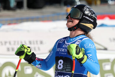 Laura Pirovano vince discesa Val di Fassa per un centesimo, Goggia lontana