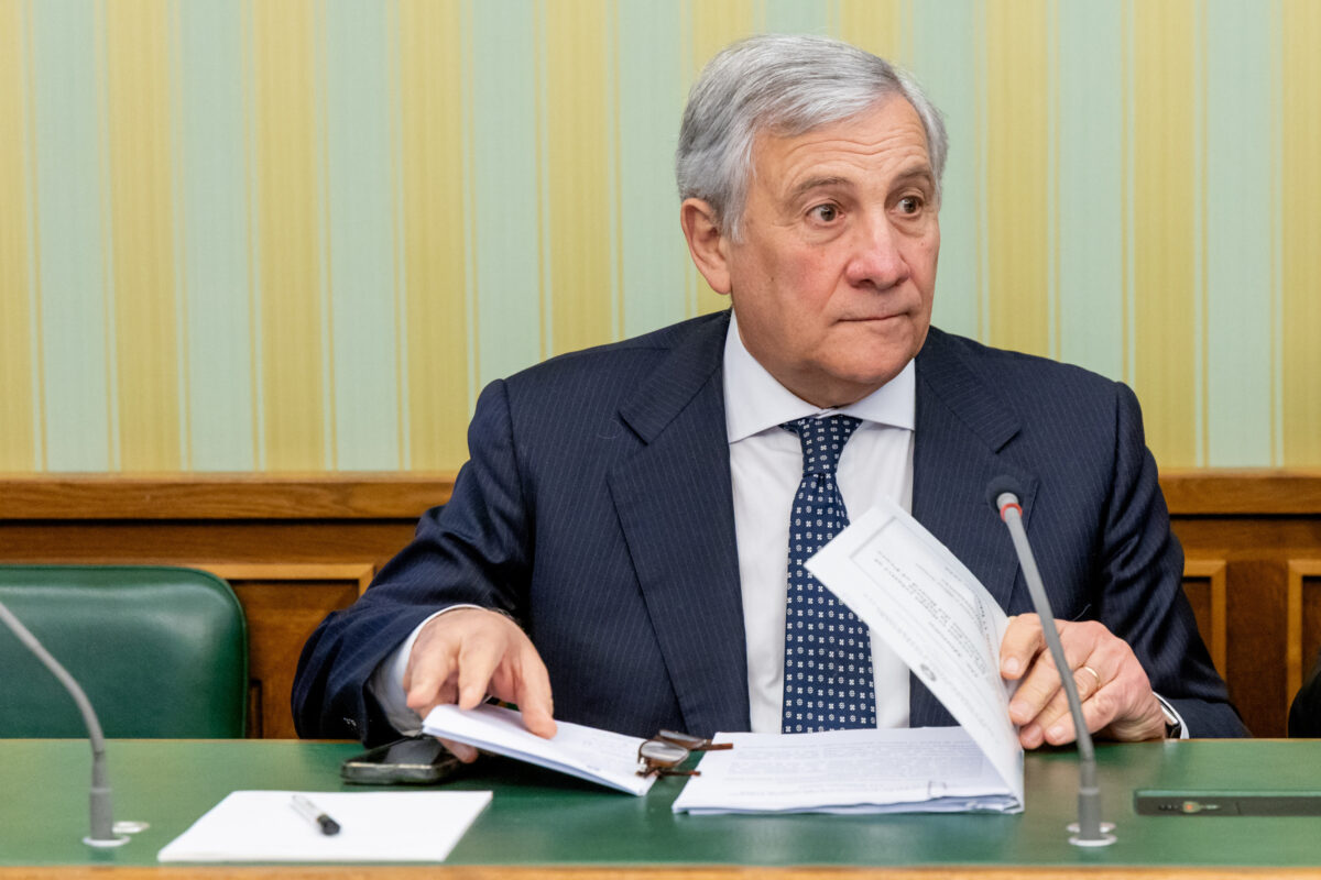Il ministro degli Esteri, Antonio Tajani. (Foto Mauro Scrobogna /LaPresse)