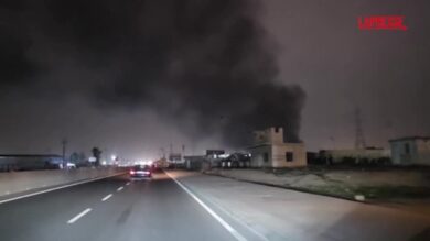 Iran, colonna di fumo si alza sull'aeroporto iracheno di Irbil