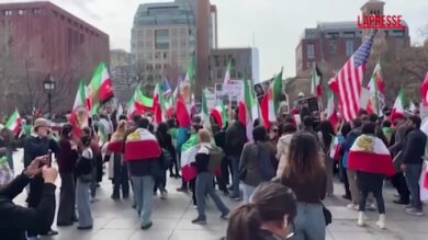 Iran, a New York la manifestazione a sostegno della guerra
