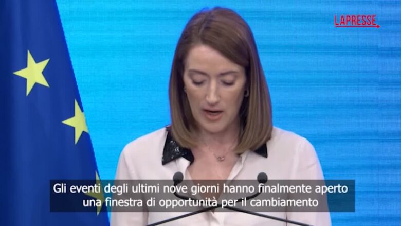 Iran, Metsola: "Gli attacchi nel Golfo sono ingiustificabili, cessino immediatamente"