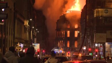 Glasgow, incendio devasta la stazione centrale