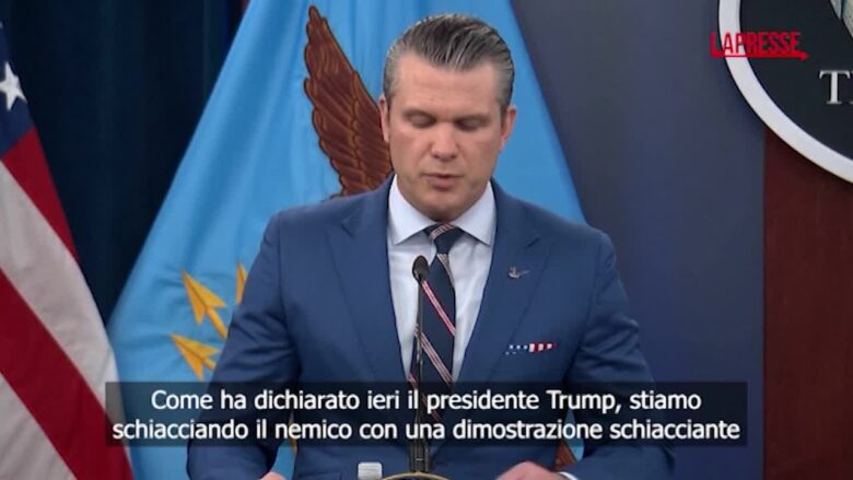 Iran, Hegseth: "Non ci fermeremo finché il regime non sarà sconfitto definitivamente"