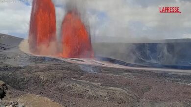 Hawaii, la nuova eruzione del vulcano Kilauea: fontane di lava alte fino a 300 metri