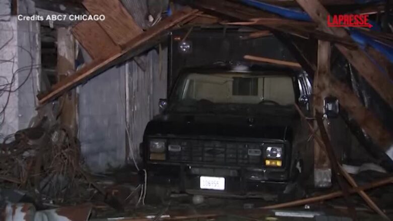 Usa, tornado tra Illinois e Indiana: case distrutte e alberi abbattuti