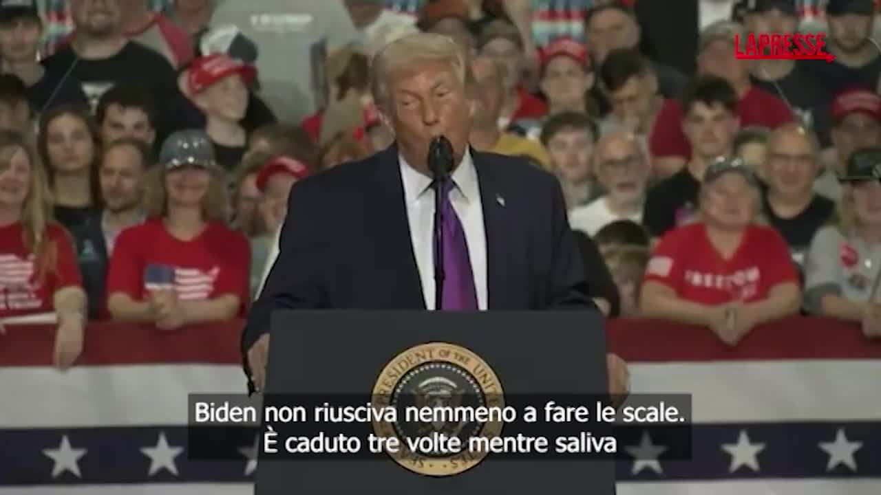 usa trump in ohio ironia su biden poi sospende il comizio per il malore di una donna nel pubblico da Lapresse.it usa trump in ohio ironia su biden poi sospende il comizio per il malore di una donna nel pubblico
