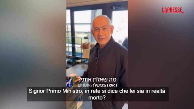 Netanyahu beve un caffè e smentisce le voci sulla sua morte: il video pubblicato su Facebook