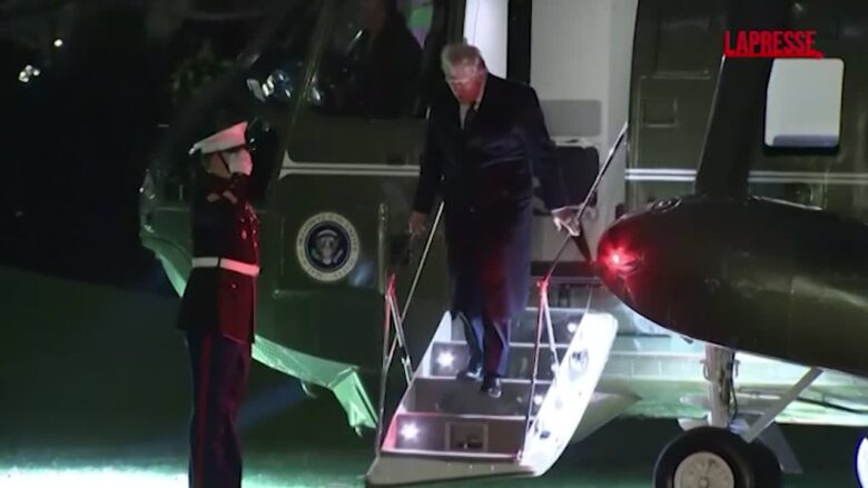 Usa, Trump rientra alla Casa Bianca dopo il weekend in Florida