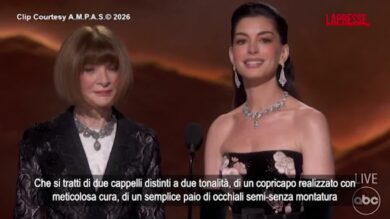 Oscar 2026, Anna Wintour e Anne Hathaway: il siparietto sul palco