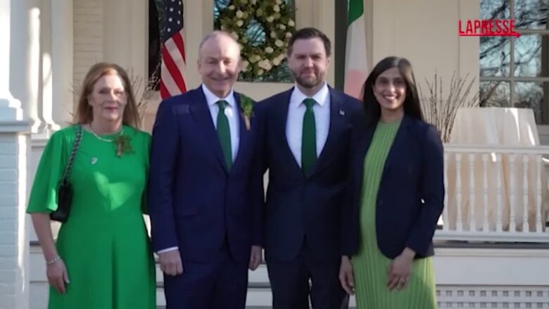 Usa, Vance ospita a colazione Micheal Martin per la Festa di San Patrizio