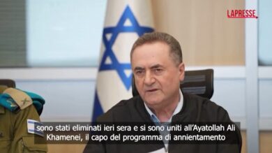Iran, Katz: "Ali Larijani e Gholam Reza Soleimani sono stati uccisi"