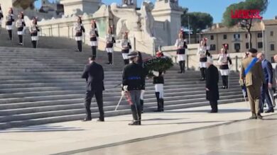 Unità d'Italia, l'arrivo di Mattarella e Meloni all'Altare della Patria