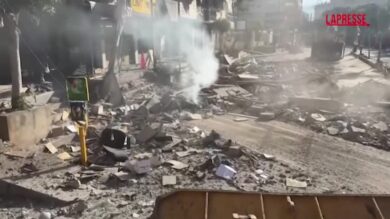 Libano, gli edifici rasi al suolo a Beirut dopo gli attacchi israeliani