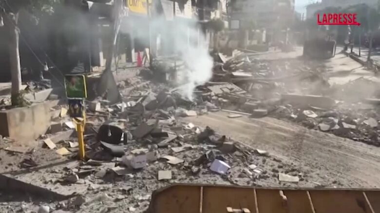 Libano, gli edifici rasi al suolo a Beirut dopo gli attacchi israeliani