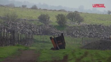 Israele, una grossa parte di un missile iraniano precipita in un campo nelle Alture del Golan