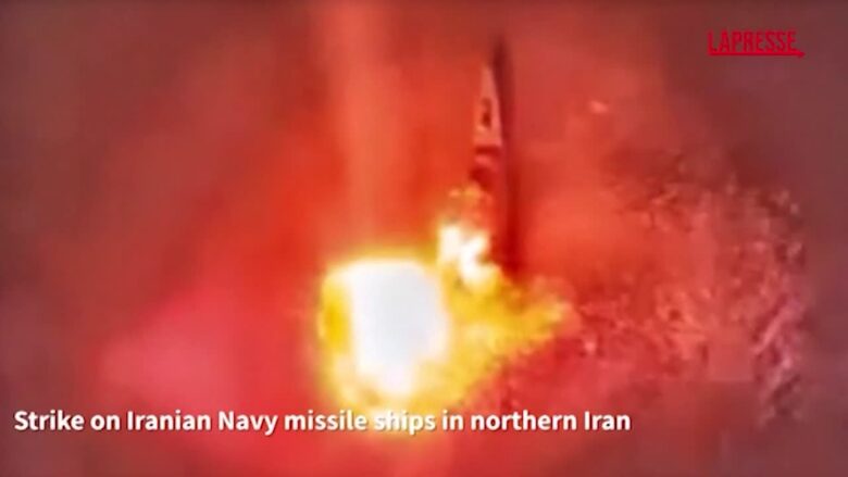 Iran, l'Idf pubblica un video in cui distrugge navi militari e centri di comando di Teheran