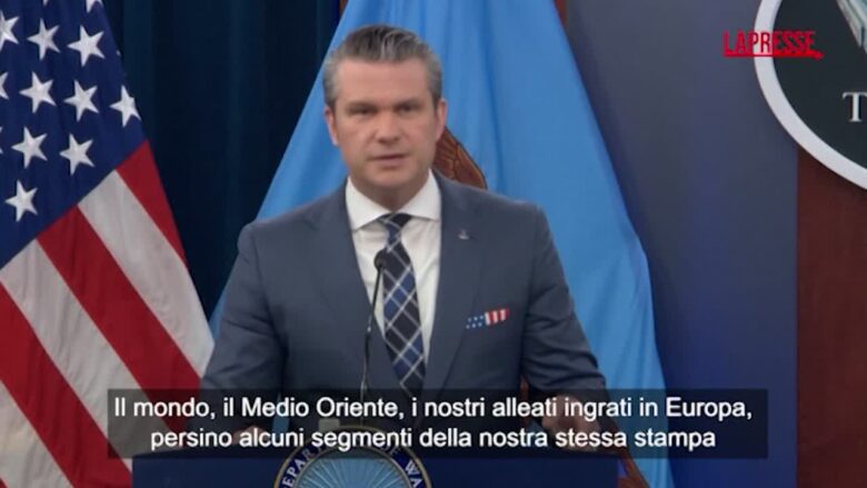 Iran, Hegseth: "Alleati europei ingrati, dovrebbero dire solo grazie a Trump"