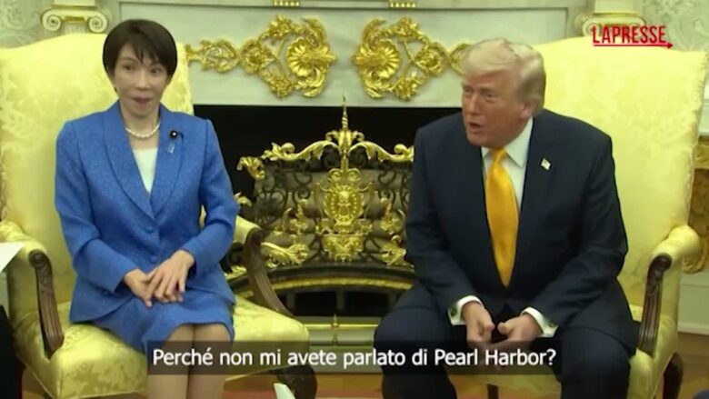 Iran, Trump cita Pearl Harbor davanti a Takaichi: "Chi conosce il concetto di sorpresa meglio del Giappone"