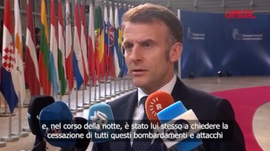 Iran, Macron: "Questa escalation è sconsiderata"