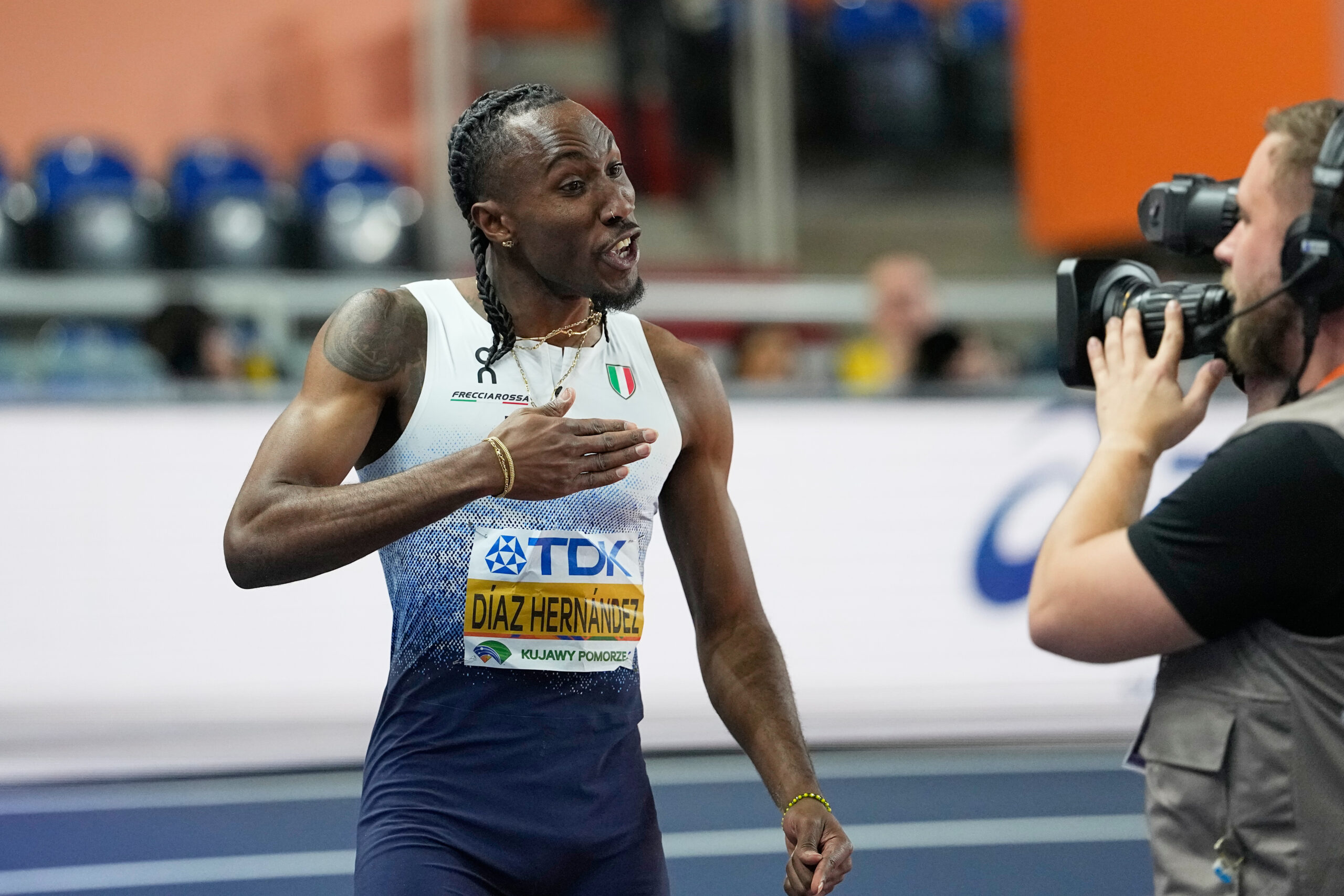 Andy Diaz medaglia d’oro nel salto triplo: primo trionfo azzurro ai Mondiali atletica indoor 2026