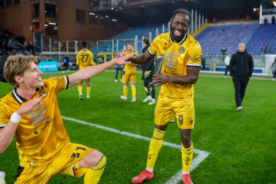 Genoa-Udinese 0-2, i friulani salgono a 39 punti