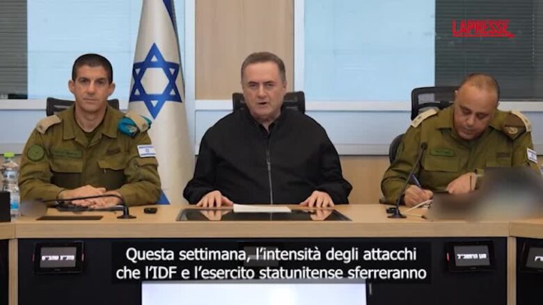 Iran, il ministro israeliano Katz: "Raid contro regime si intensificheranno questa settimana"